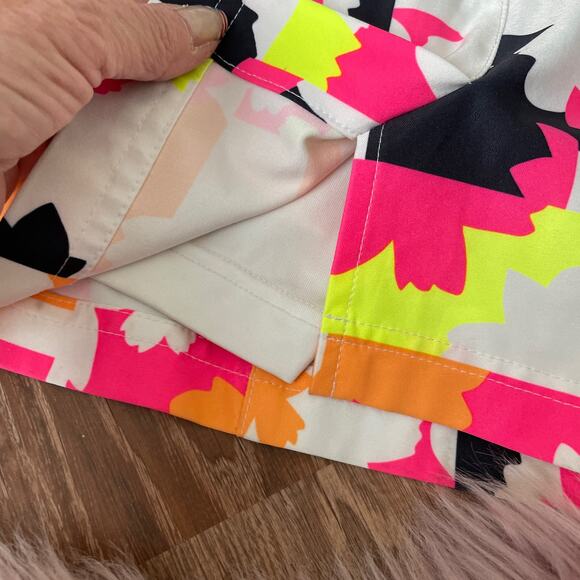 Slazenger Golf Skort in Neon Abstract Print - Picture 6 of 11